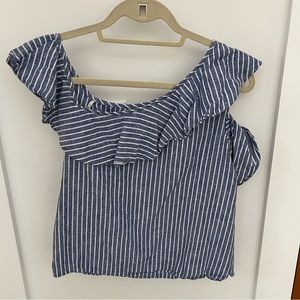 Madewell One Shoulder Crop Top